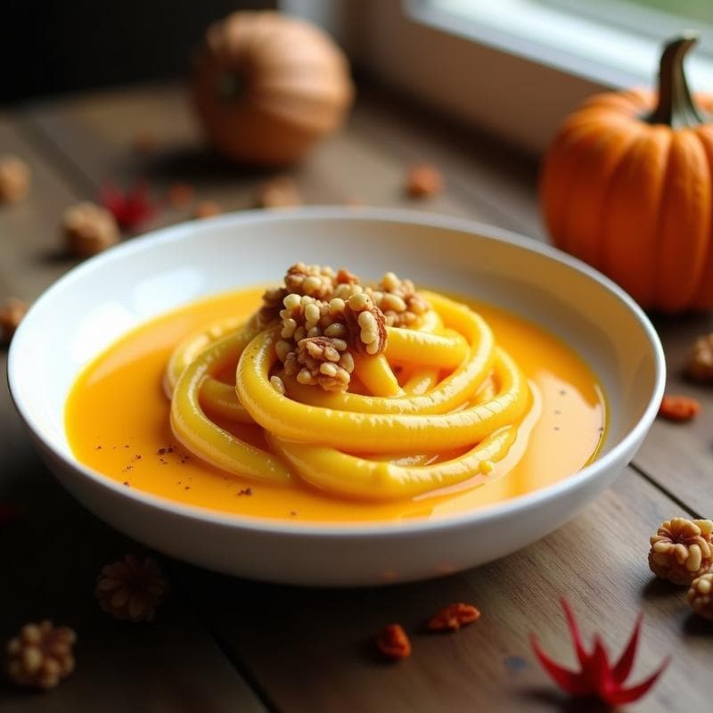 Crema de Pasta de Calabaza y Azafrán: Receta en Airfryer Sin Gluten y Ultracremosa
