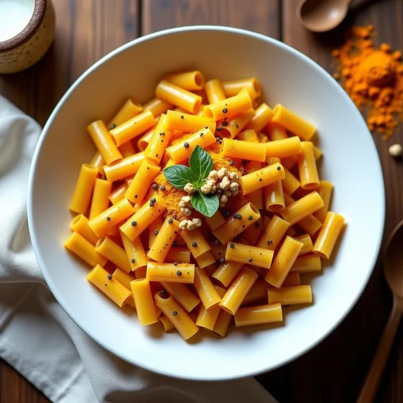 Crema de Pasta con Calabaza y Cúrcuma: Receta Sin Lactosa y Alta en Fibra