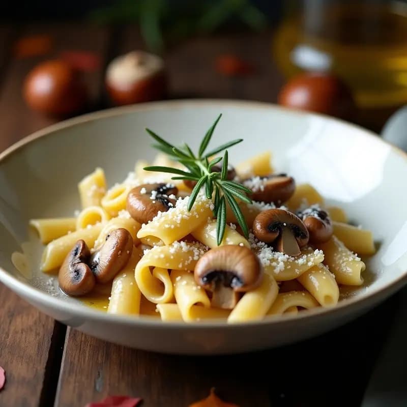 Crema de Pasta con Castañas y Setas: Receta de Otoño Reconfortante y Rápida