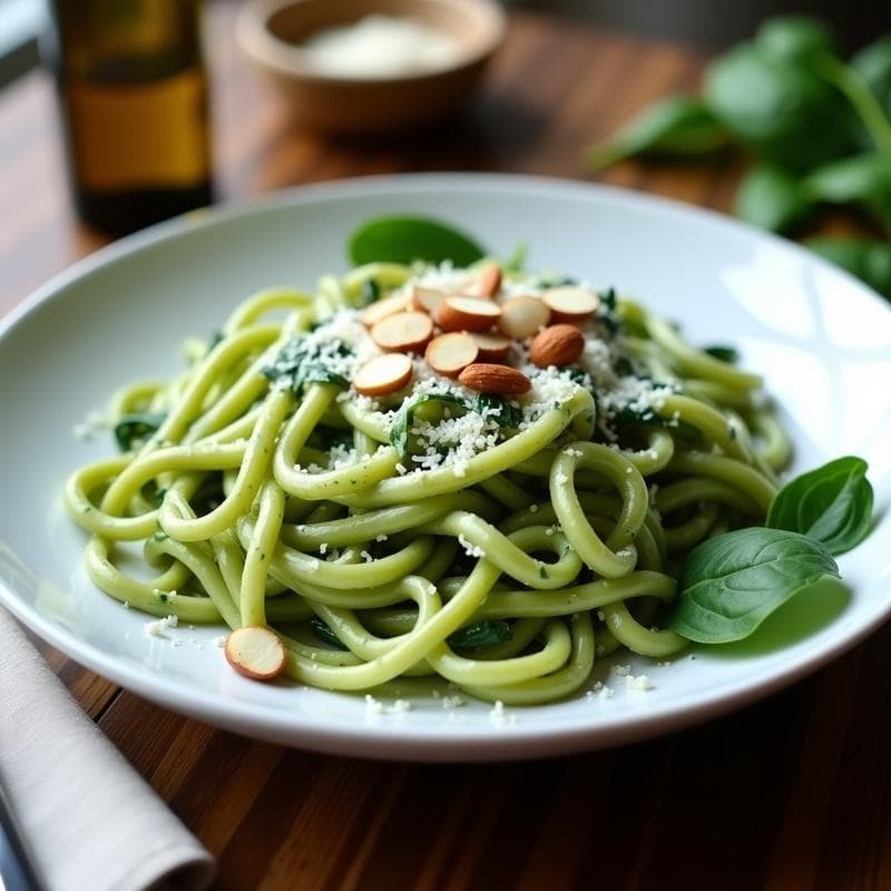 Crema de Pasta de Espinacas Alfredo Keto: Receta Cremosa y Sin Carbohidratos en 20 Minutos