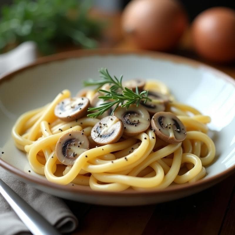 Crema de Pasta con Hongos Portobello Vegana: Receta Cremosa y Rápida en 20 Minutos