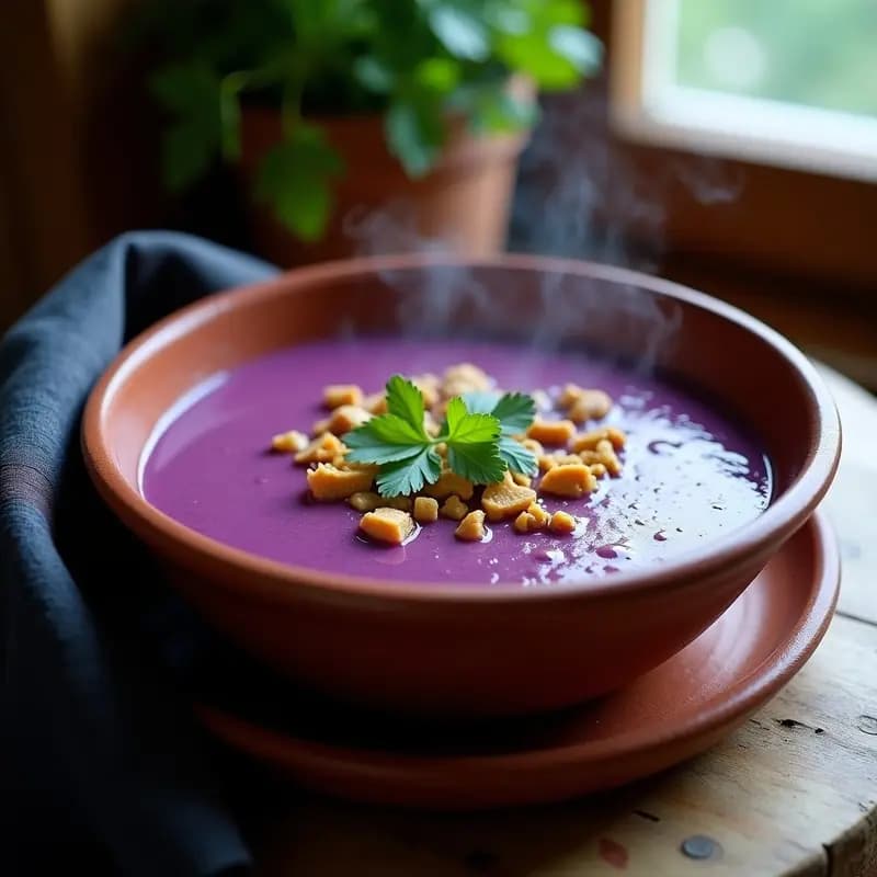 Crema de Batata Morada Vegana: Receta de Pastel en 20 Minutos sin Lácteos