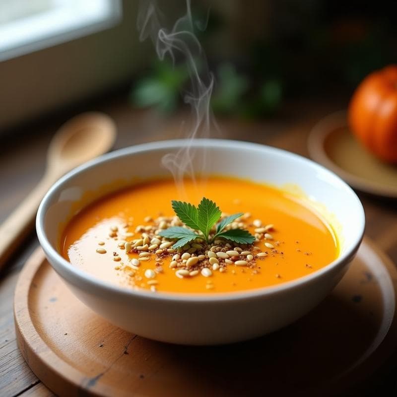 Crema de Calabaza al Zaatar: Receta de Pastel Vegana en 20 Minutos con Toque Árabe