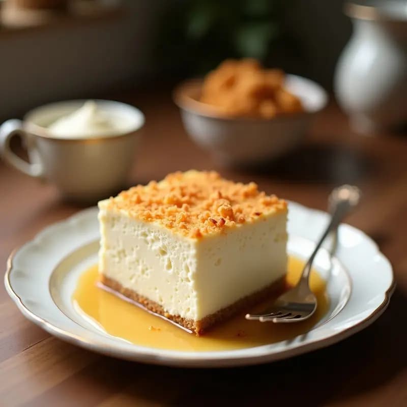 Crema de Pastel de Queso con Azúcar de Coco: Receta Sin Horno en 10 Minutos