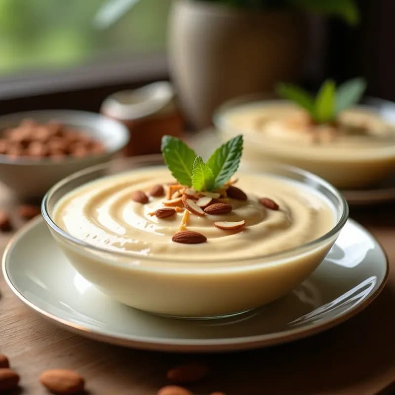 Crema Pastelera de Almendra: Receta Sin Lácteos y Alta en Proteína en 15 Minutos