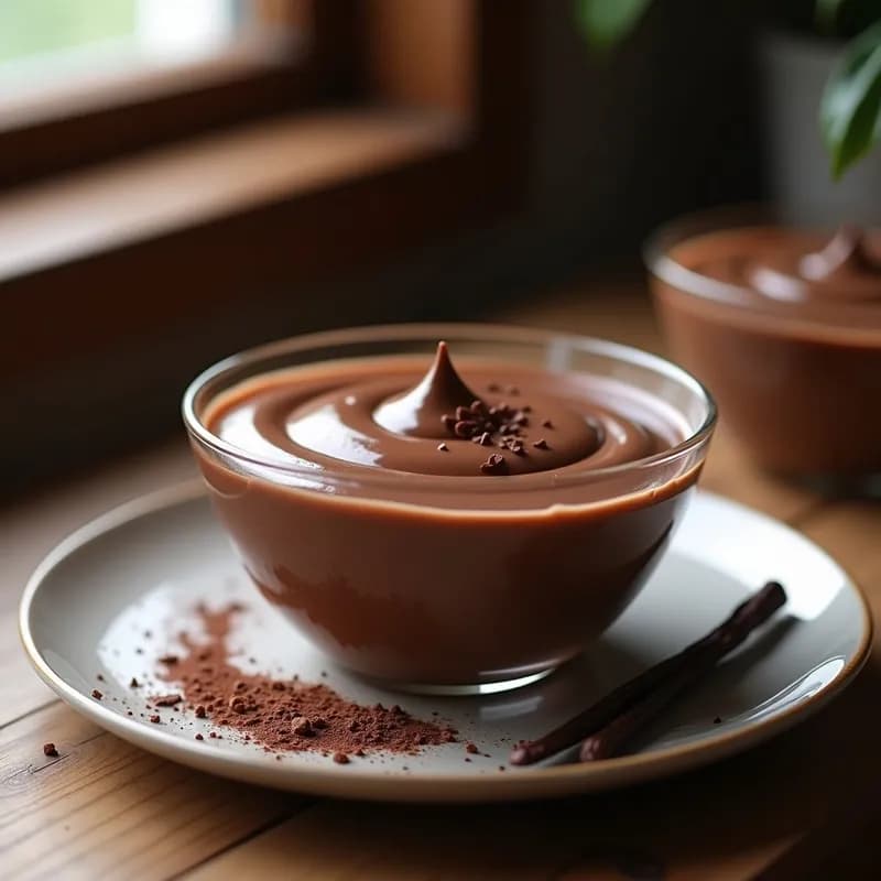 Crema Pastelera de Chocolate Negro y Vainilla: Receta Sin Harina y en 20 Minutos