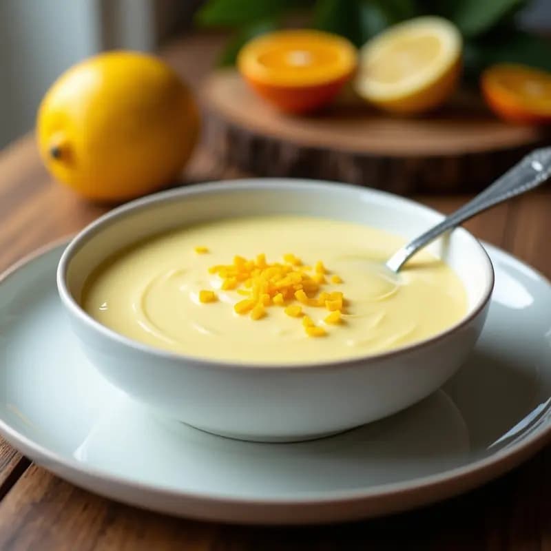 Crema Pastelera de Cítricos: Receta Low Carb Sin Azúcar en 15 Minutos