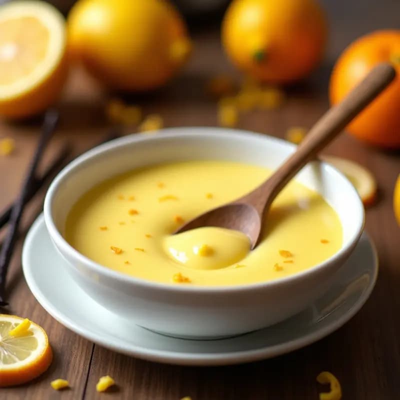 Crema Pastelera de Cítricos Sin Lactosa: Postre Cremoso en 15 Minutos