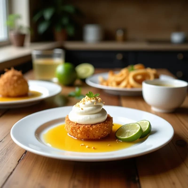 Crema Pastelera de Coco y Lima: Receta en Airfryer sin Huevos y Ultracremosa
