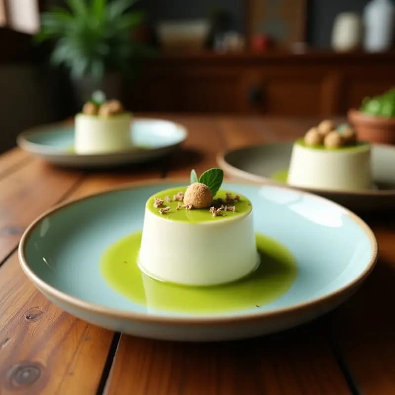 Crema Pastelera de Coco y Matcha: Receta Sin Lácteos y Sin Azúcar para Postres Gourmet