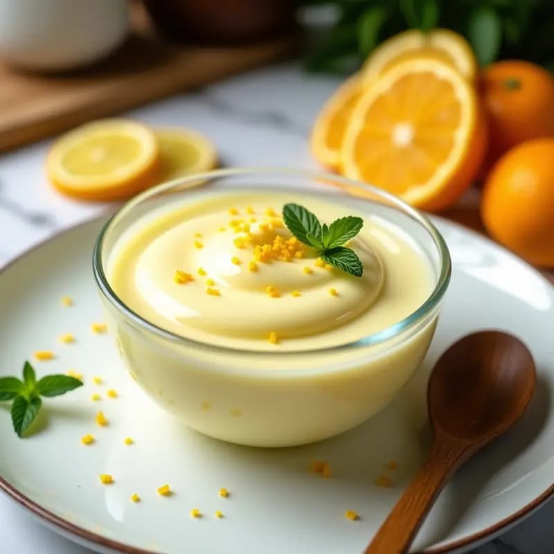Crema Pastelera Light con Toque de Cítricos: Receta Sin Azúcar y Alta en Proteína