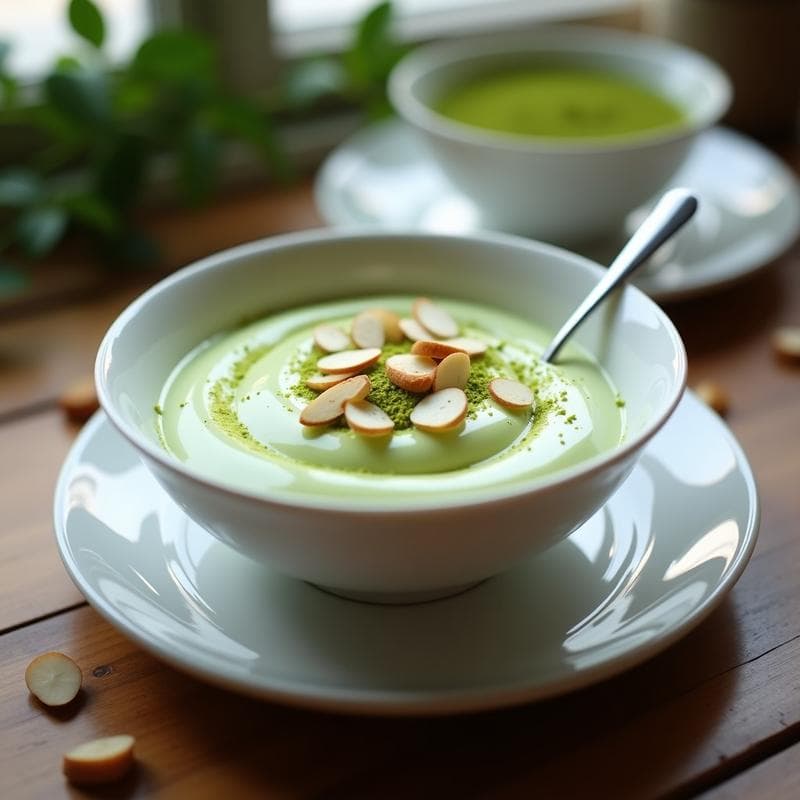 Crema Pastelera de Matcha y Chocolate Blanco: Receta Sin Cocción y Alta en Antioxidantes