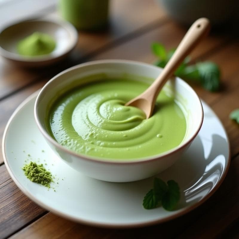 Crema Pastelera de Matcha con Levadura Madre: Receta Sin Azúcar y Alta en Proteína