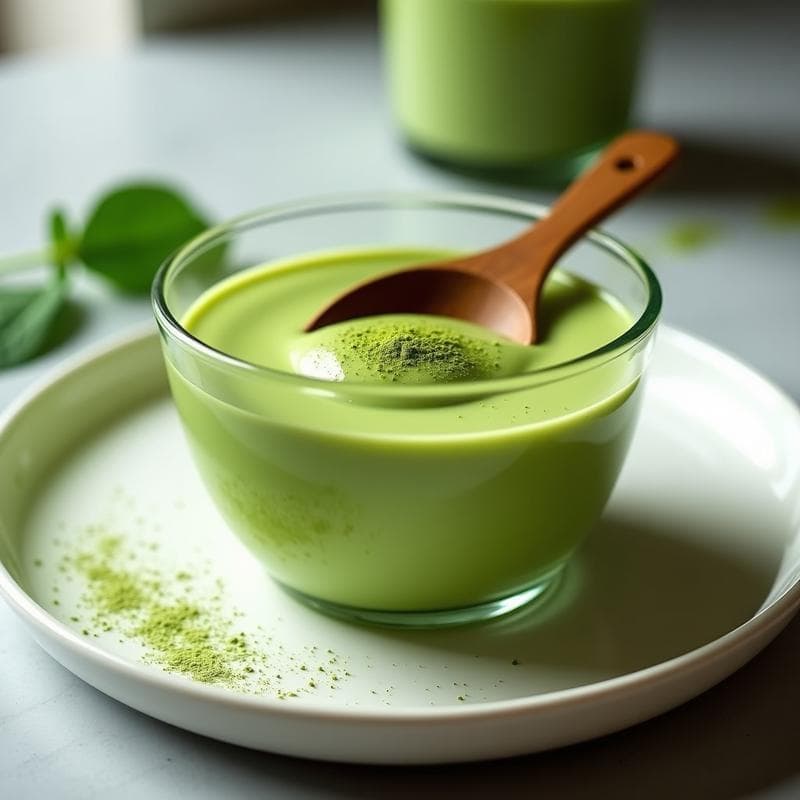 Crema Pastelera de Matcha Proteica: Postre Sin Horno y Alto en Proteínas en 10 Minutos