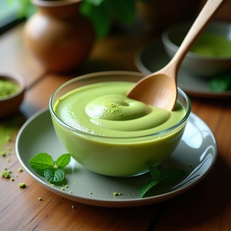 Crema Pastelera de Matcha: Receta Sin Lácteos con Toque Japonés en 15 Minutos