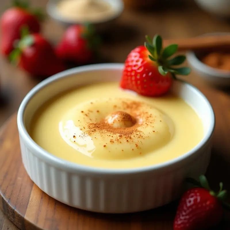 Crema Pastelera Proteinada: Batido de Vainilla Alto en Proteína Sin Azúcar