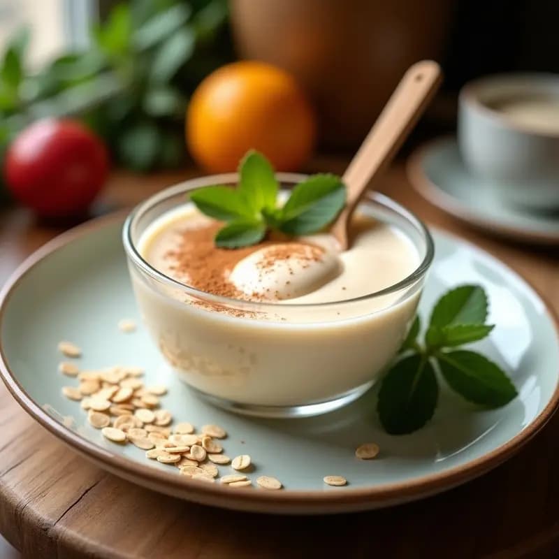 Crema Pastelera Vegana de Avena: Receta Sin Lácteos y Sin Azúcar Refinado