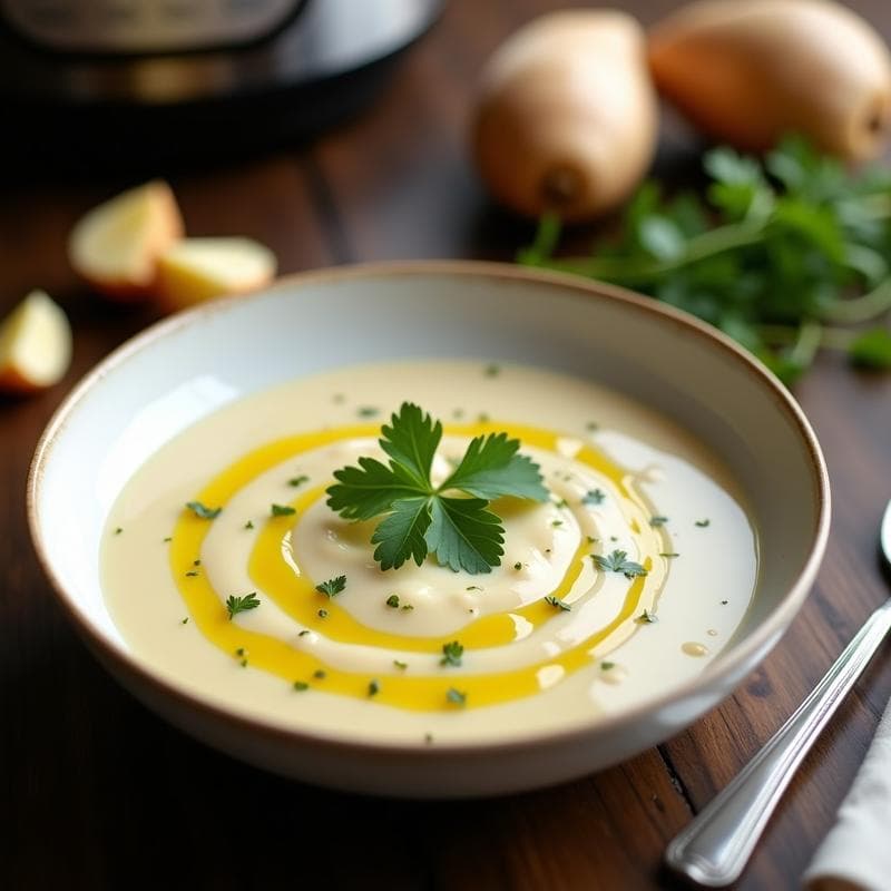 Crema de Pastinaca y Jengibre: Receta en Olla Exprés en 15 Minutos para Invierno