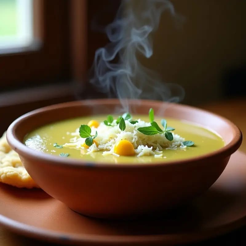 Crema de Pasto Andina: Receta Auténtica en Ollas Superpuestas con Toque Tradicional