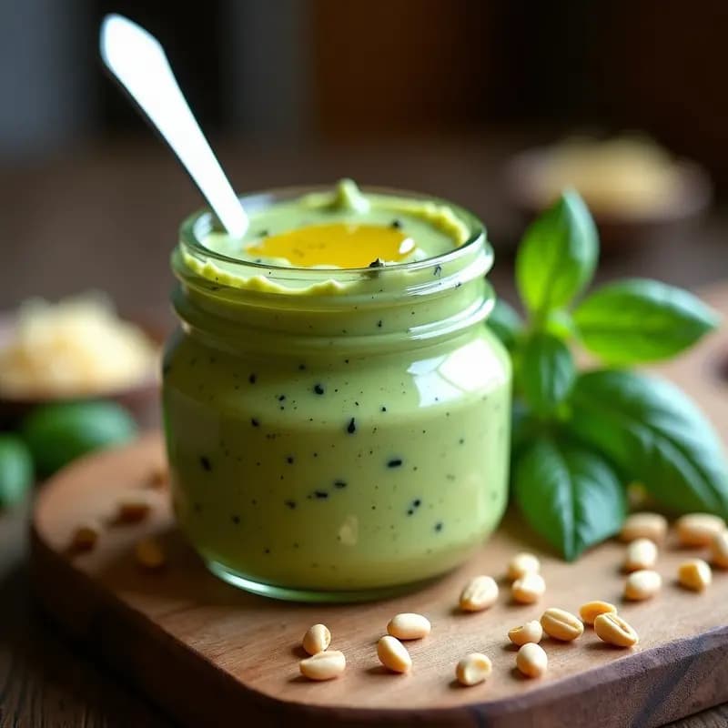 Crema de Pesto Casera: Receta Auténtica con Albahaca y Piñones en 10 Minutos