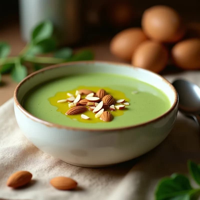 Crema de Pasto con Espinacas y Almendras: Receta en Thermomix Sin Lácteos y Ultracremosa