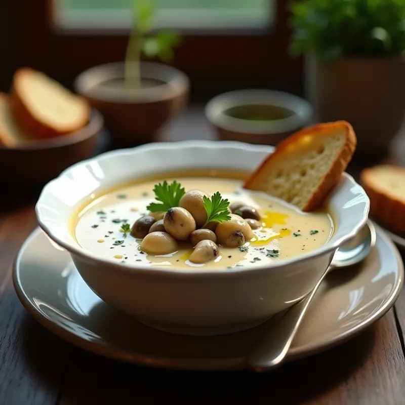 Crema de Pasto con Hongos Salvajes: Receta Cremosa y Reconfortante en 25 Minutos