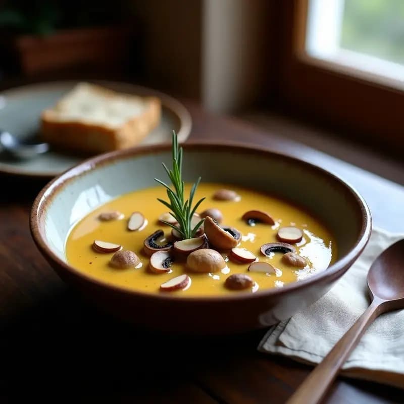 Crema de Pastor Ilerna con Hongos Salvajes: Receta de Montaña en 25 Minutos