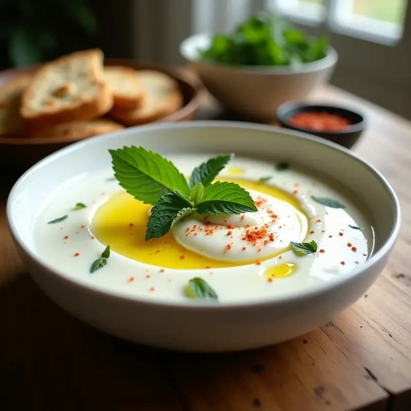 Crema Pastor Turca con Yogur y Menta: Receta Auténtica en 15 Minutos
