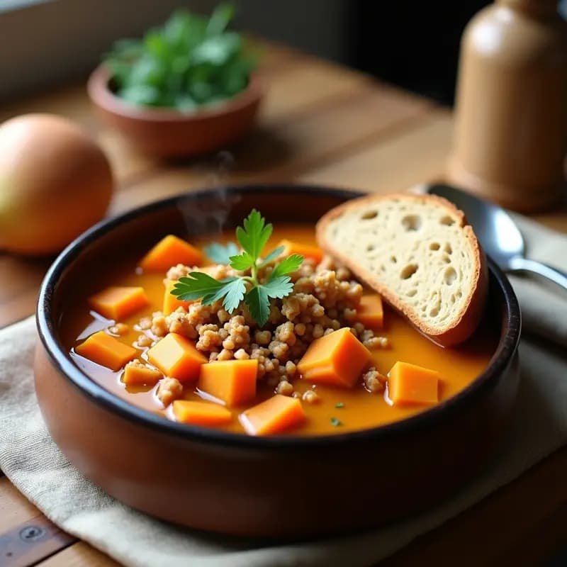 Crema Pastor Vegana: Receta con Batata y Tofu para una Cena Reconfortante