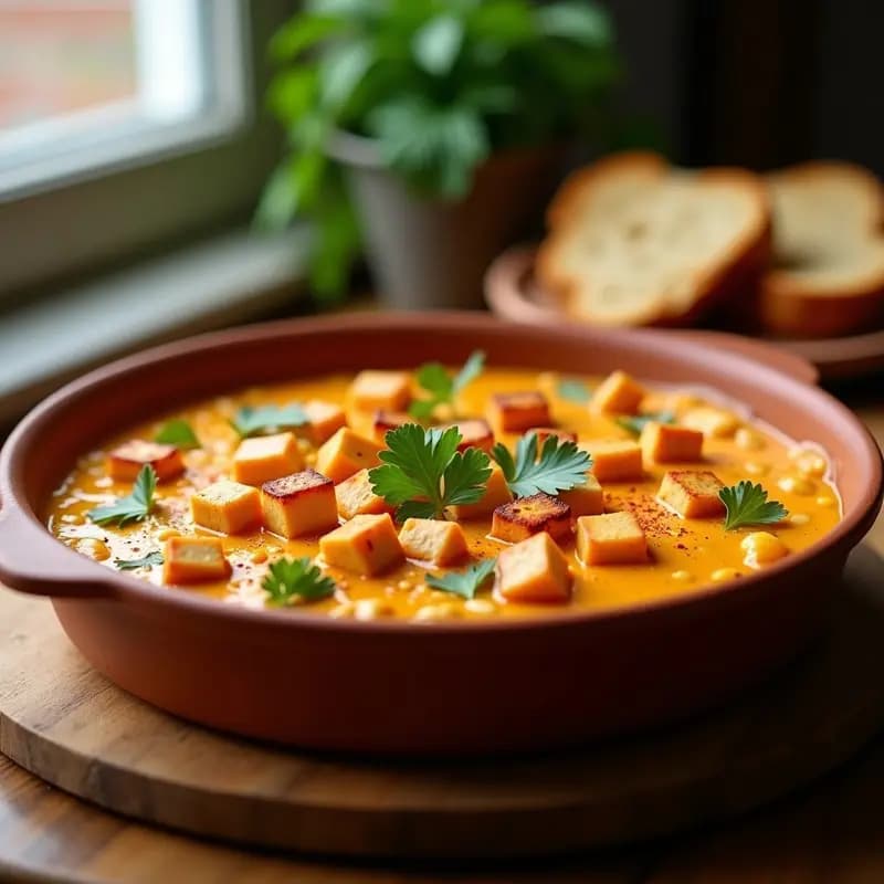 Crema de Pastor Vegana al Horno: Receta Sin Lácteos y Alta en Proteínas