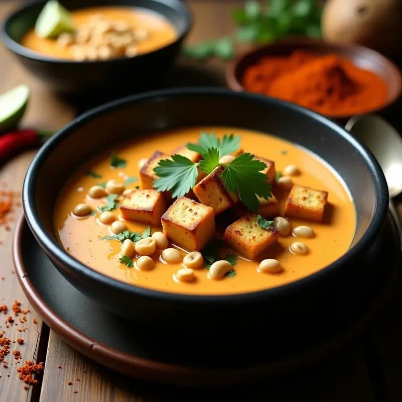Crema de Pastor Vegana con Tofu Ahumado: Receta Express con Sabor a Chile y Especias