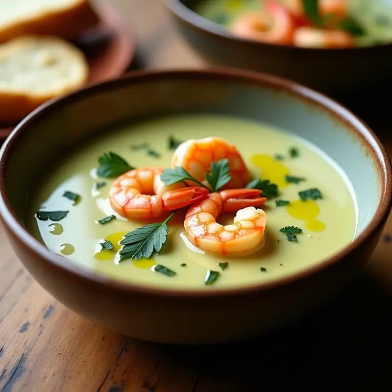 Crema Pastore Express con Alcachofas y Gambas: Receta Italiana en 25 Minutos