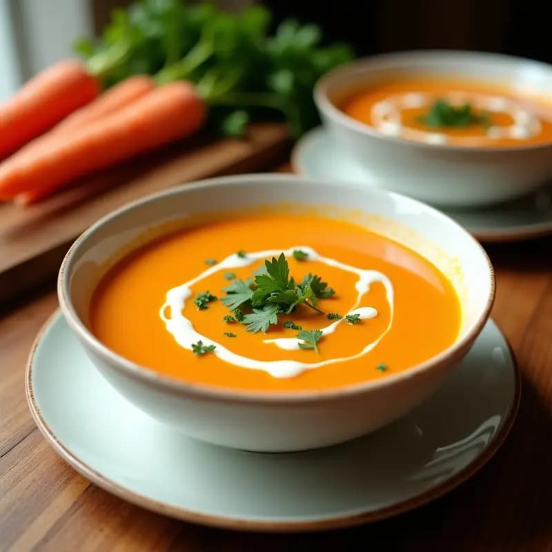 Crema Pastore Fresca de Zanahoria y Apio: Receta Italiana Ligera y Reconfortante
