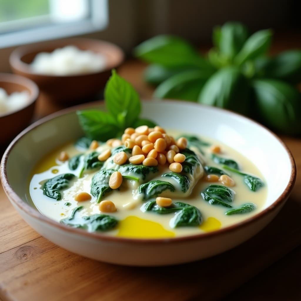 Crema Pastore Fresco con Espinacas: Receta Italiana en 15 Minutos y Alta en Proteínas