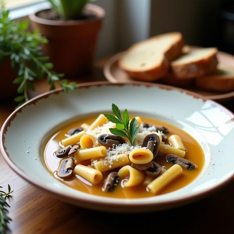 Crema de Pastore con Hongos Silvestres: Receta en Thermomix en 15 Minutos