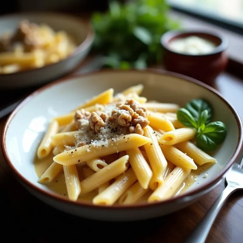 Crema Pastore con Gorgonzola y Nueces: Receta Cremosa y Rápida en 20 Minutos