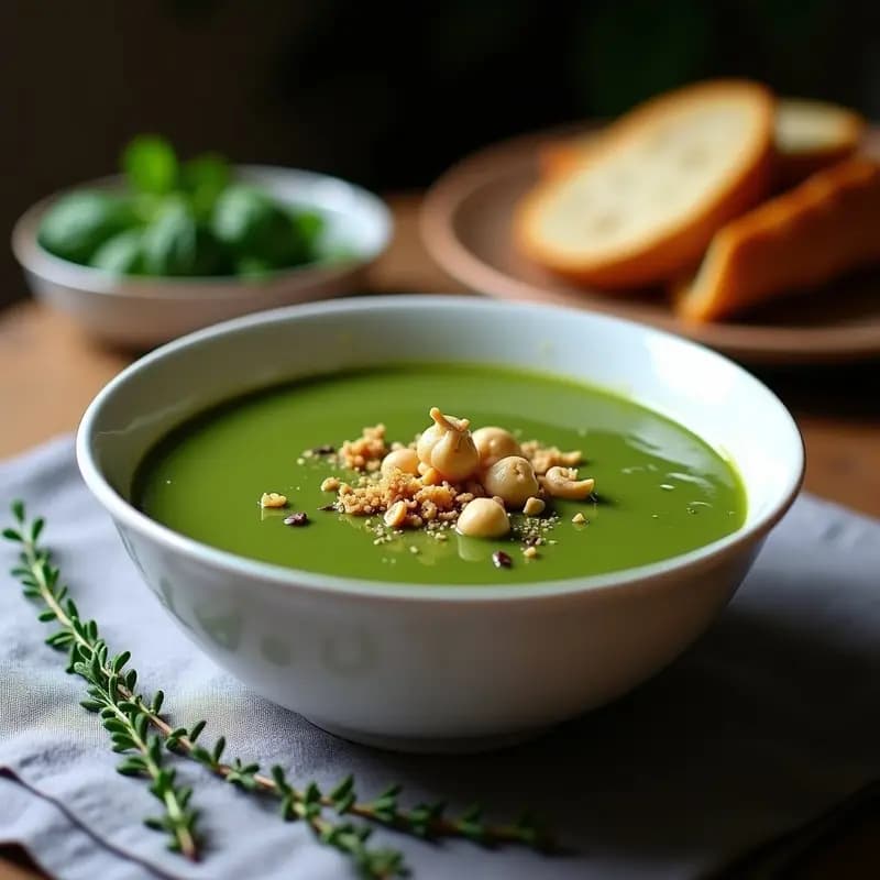 Crema Pastoril de Espinacas y Hongos: Receta Vegana en 25 Minutos y Alta en Hierro