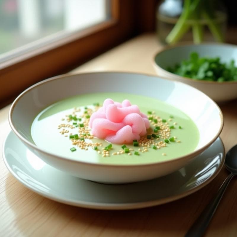 Crema Fría de Pepino y Algodón de Azúcar: Sopa China Dulce y Salada en 15 Minutos