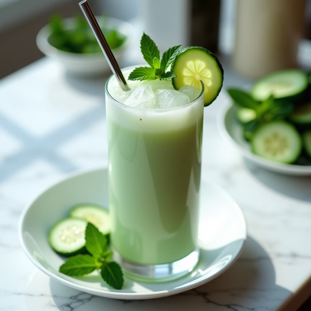 Crema Fría de Pepino y Mint: Bebida Inglesa Detox y Refreshing en 5 Minutos