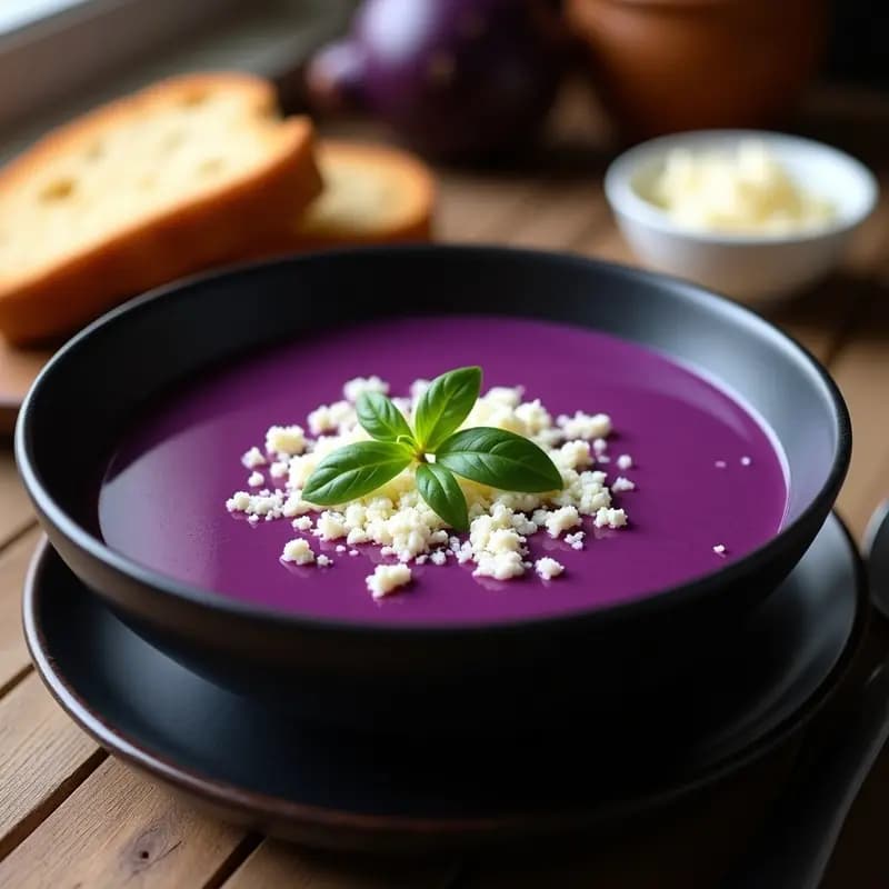 Crema de Pespuntos Morados: Receta Andina Tradicional con Toque Gourmet en 30 Minutos