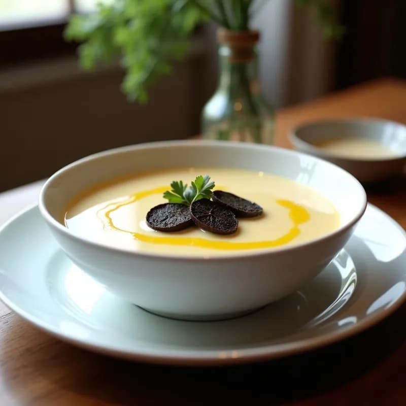 Crema de Puerro y Patata con Trufa Negra: Receta Gourmet en 25 Minutos