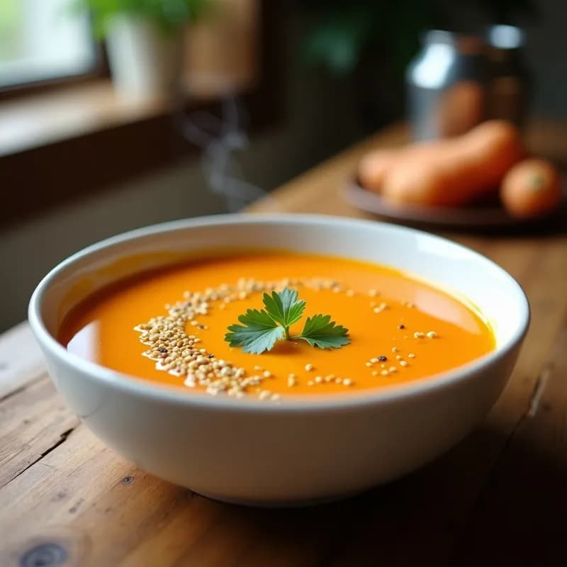 Crema de Zanahoria y Jengibre: Receta Rápida en Airfryer con Toque Picante