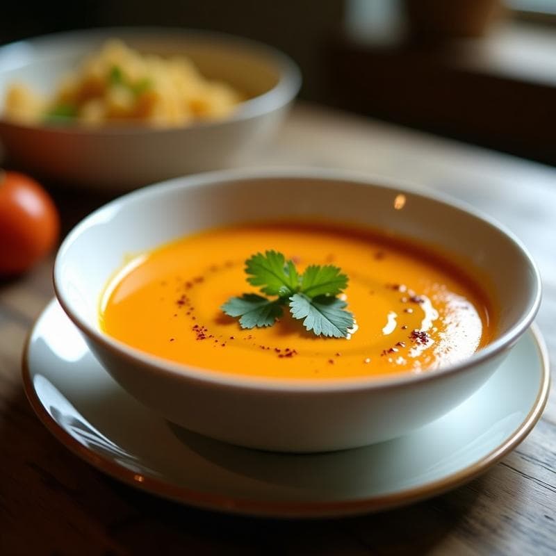 Crema de Zanahoria y Jengibre con Curry: Receta en Airfryer en 20 Minutos Sin Lactosa