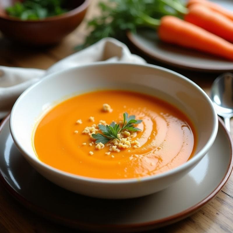 Crema de Zanahoria y Jengibre Keto: Receta Reconfortante en 20 Minutos con Solo 5 Ingredientes