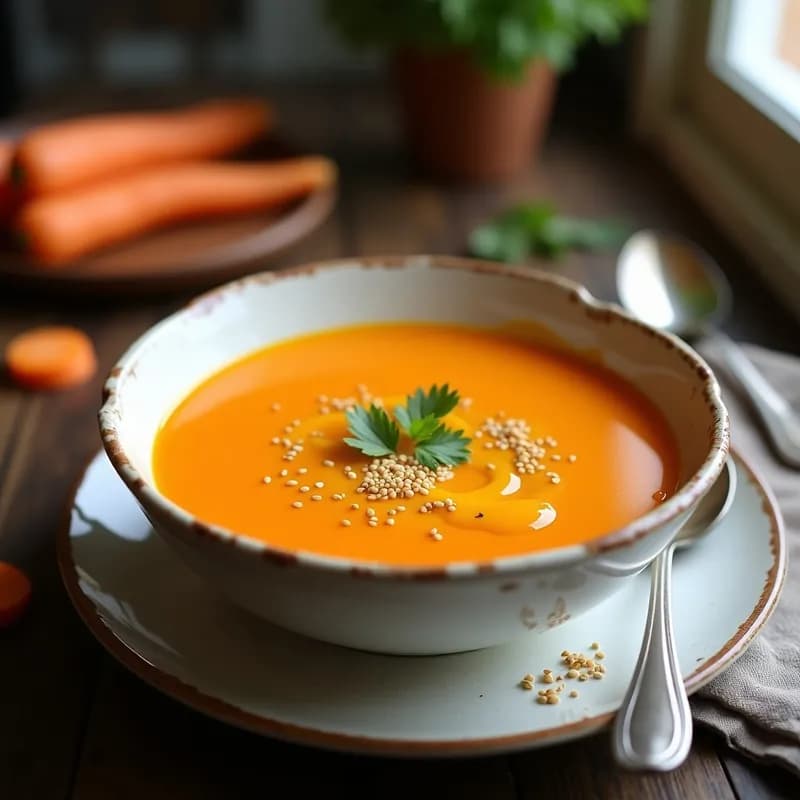Crema de Zanahoria y Jengibre: Receta en Thermomix con Toque Antiinflamatorio en 20 Minutos