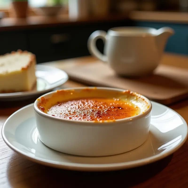 Crème Brûlée de Coco y Karité: Postre Francés con Toque Africano