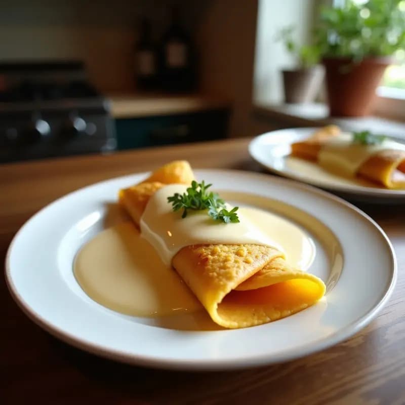 Crepes de alforfón con crema de avellana: Desayuno francés sin gluten y vegano