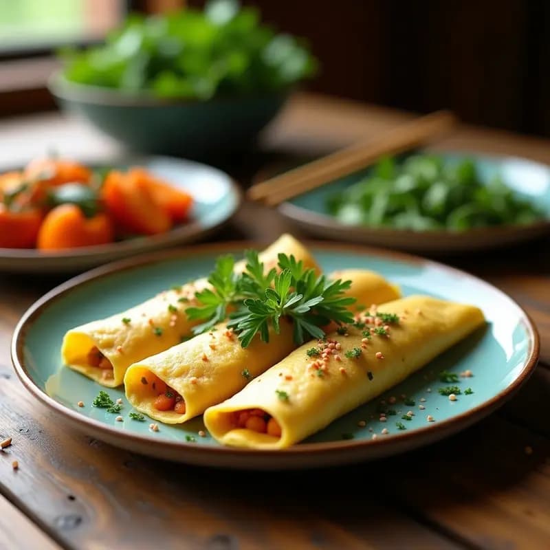 Crepes de Algas Marinas Veganos: Receta Salada Alta en Proteína en 20 Minutos