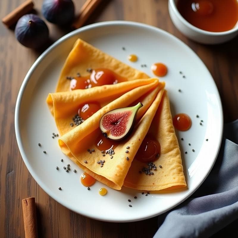 Crepes de Harina de Almendra con Compota de Higos: Desayuno Keto y Sin Gluten en 15 Minutos