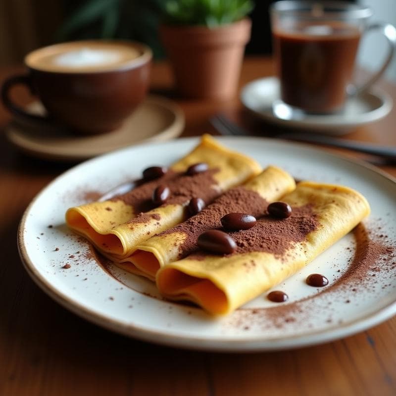 Crepes Integrales de Plátano y Cacao: Receta Sin Azúcar y Sin Harina en 15 Minutos